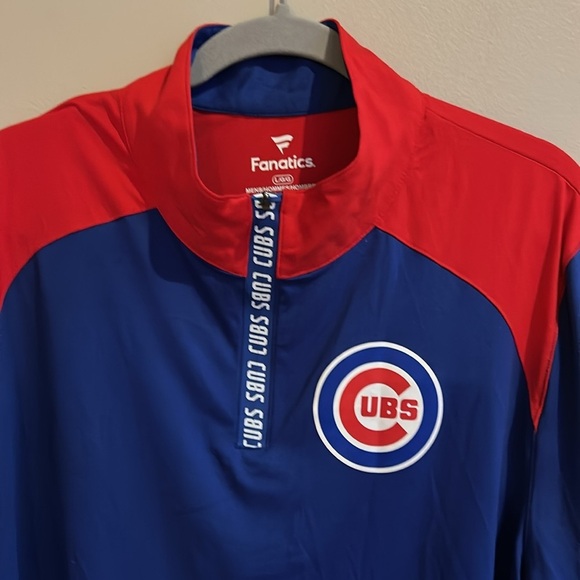 Chicago Cubs Men’s Quarter Zip Pullover Fanatics Size Large - Picture 3 of 7